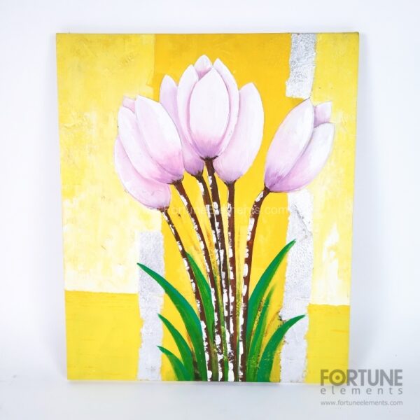 Yellow Tulip Floral Paintings